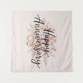 Happy Wedding Jubiläumsband Wandteppich (Vorderseite (Horizontal))