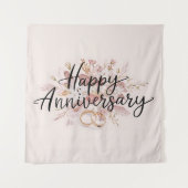 Happy Wedding Jubiläumsband Wandteppich (Vorderseite)