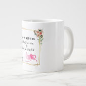 Happy Wedding Jumbo-Tasse (Vorderseite Rechts)