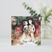 Happy Wedding Liebe Cards Karte (Stehend Vorderseite)