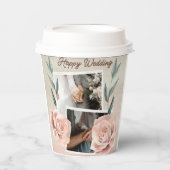 Happy Wedding Pappbecher (Vorderseite)