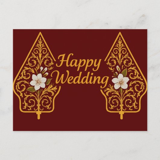 Happy Wedding Postcards  Postkarte (Vorderseite)