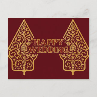 Happy Wedding Postcards  Postkarte