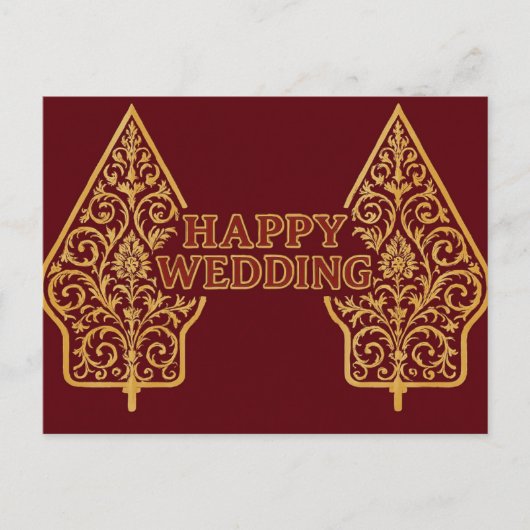 Happy Wedding Postcards  Postkarte (Vorderseite)
