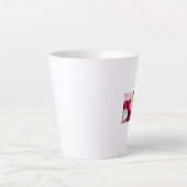 Happy Wedding – Romantic Rose Petals Celebration Milchtasse (Vorderseite)