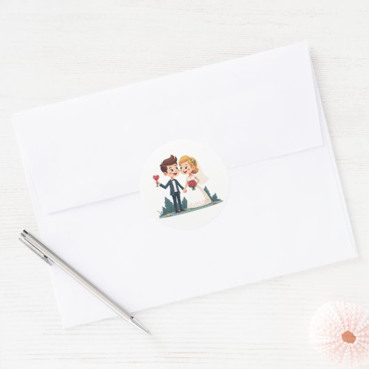 Happy Wedding Sticker (Umschlag)