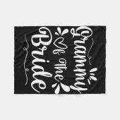 Happy Wedding Verheiratet Day Husband Ehefrau Gram Fleecedecke (Vorderseite (Horizontal))