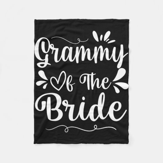 Happy Wedding Verheiratet Day Husband Ehefrau Gram Fleecedecke (Vorderseite)