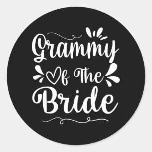 Happy Wedding Verheiratet Day Husband Ehefrau Gram Runder Aufkleber