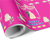 Happy Wedding Wrapping Paper – Romantic Wedding Geschenkpapier (Rolleneckpunkt)