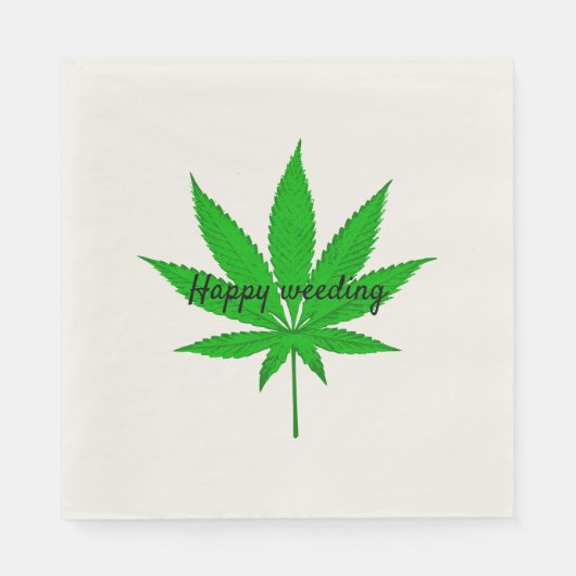 Happy Weeding Wedding Pub Serviette (Vorderseite)