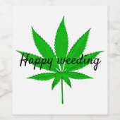 Happy Weeding Wedding Pub Weinetikett (Einzelnes Label)