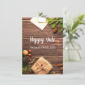 Happy Weihnachten Ankündigung (Stehend Vorderseite)