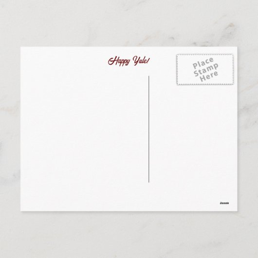 Happy Weihnachten Unicorn und Kardinal (Rückseite)