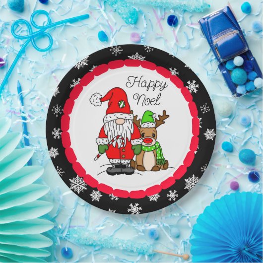 Happy Weihnachten Weihnachten und Weihnachten der  Pappteller (Party)