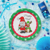 Happy Weihnachten Weihnachten und Weihnachten der  Pappteller (Party)