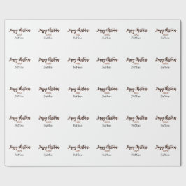 Happy Weihnachts pfirsichfarben Jahr Details Holi Geschenkpapier