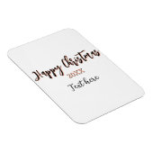 Happy Weihnachts pfirsichfarben Jahr Details Holi Magnet (Rechte Seite)