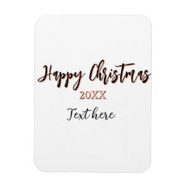 Happy Weihnachts pfirsichfarben Jahr Details Holi Magnet