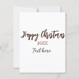 Happy Weihnachts pfirsichfarben Jahr Details Holi Postkarte