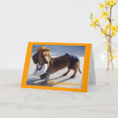 Happy Weinerween Karte (Gelbe Blume)