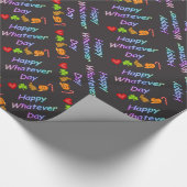 Happy Welcher Tag Geschenkpapier (Ecke)