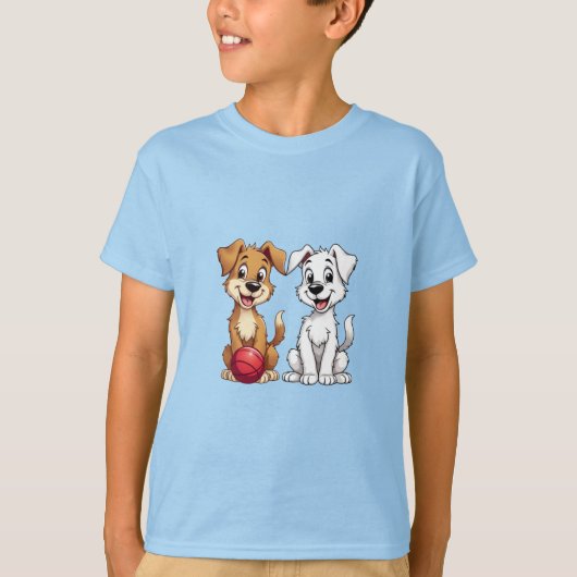 Happy Welpe T-Shirt (Vorderseite)