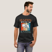 Happy, wenn Jagd auf wild lebende Tiere Fischen Jä T-Shirt (Vorne ganz)