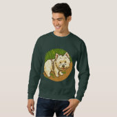 Happy Westie on Nature Trail Sweatshirt (Vorne ganz)