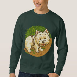 Happy Westie on Nature Trail Sweatshirt