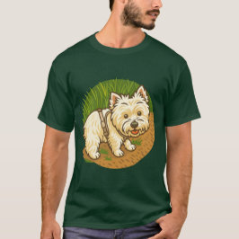 Happy Westie on Nature Trail T-Shirt