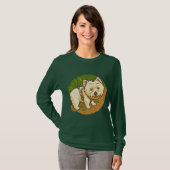 Happy Westie on Nature Trail T-Shirt (Vorne ganz)