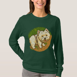Happy Westie on Nature Trail T-Shirt