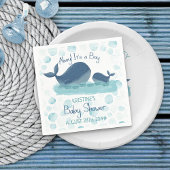 Happy Whale Ahoy Es ist ein Baby Shower Party Serviette