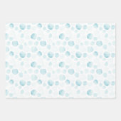 Happy Whale Ocean Bubble Nautical Ahoy Set 3 Geschenkpapier Set (Vorderseite 2)