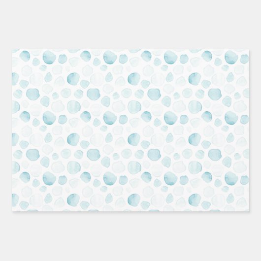 Happy Whale Ocean Bubble Nautical Ahoy Set 3 Geschenkpapier Set (Vorderseite 2)