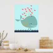 Happy Whale Poster (Küche)