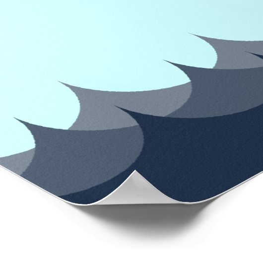 Happy Whale Poster (Ecke)