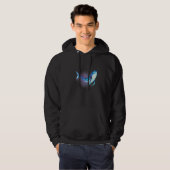 Happy Whale Watercolor Fantasy Mythical Mystic Hoodie (Vorne ganz)