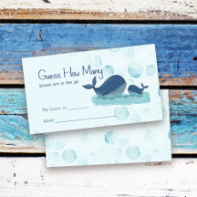 Happy Whales raten, wie viele Baby Shower Game