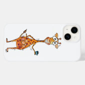 Happy Whimsical Giraffe Drink Kaffee Case-Mate iPhone Hülle (Rückseite (Horizontal))