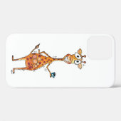 Happy Whimsical Giraffe Drink Kaffee Case-Mate iPhone Hülle (Rückseite (Horizontal))