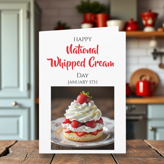 Happy Whipped Cream Day | January 5th Karte