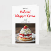 Happy Whipped Cream Day | January 5th Karte (Vorderseite)