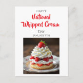 Happy Whipped Cream Day | January 5th Postkarte (Vorderseite)