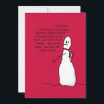 Happy White Christmas Card aus Sarcastic Snowman Feiertagskarte<br><div class="desc">Hellherzige Frohe Weihnachten aus Texas Karte. Spaß für Freunde und Familie im "gefrorenen Norden".</div>