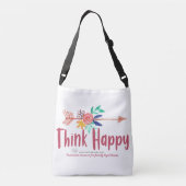 Happy White Crossover Tasche (Rückseite)