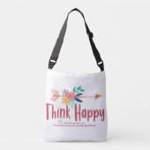 Happy White Crossover Tasche (Vorderseite)