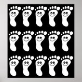 Happy White Feet Poster (Vorne)