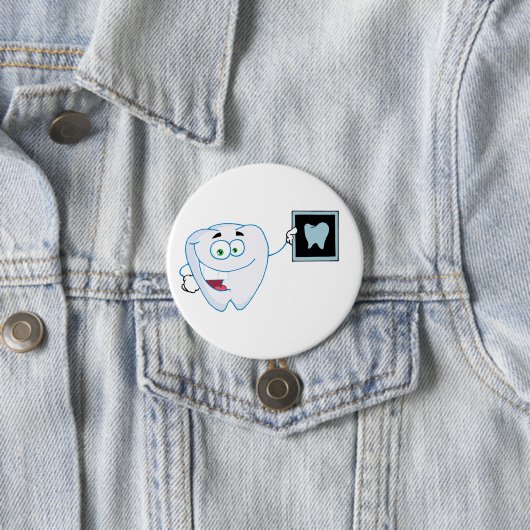 Happy White Tooth Button (Beispiel)